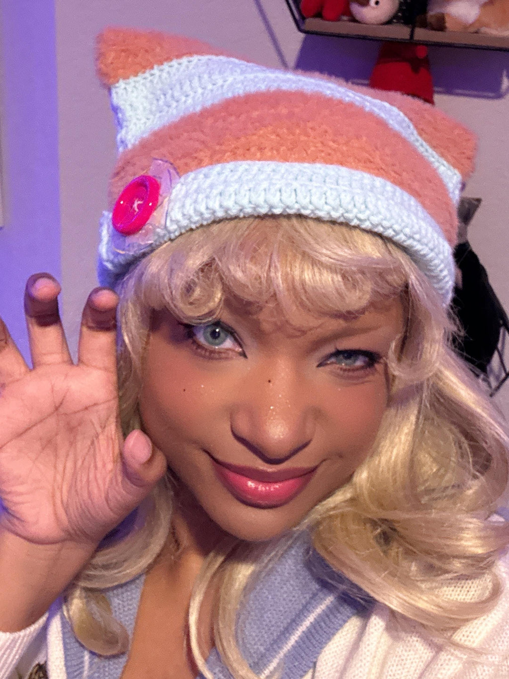 Purrrty cat hat
